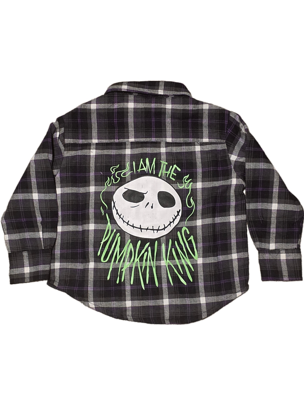 Nightmare Before Christmas - Pumpkin King Plaid Flannel Shirt